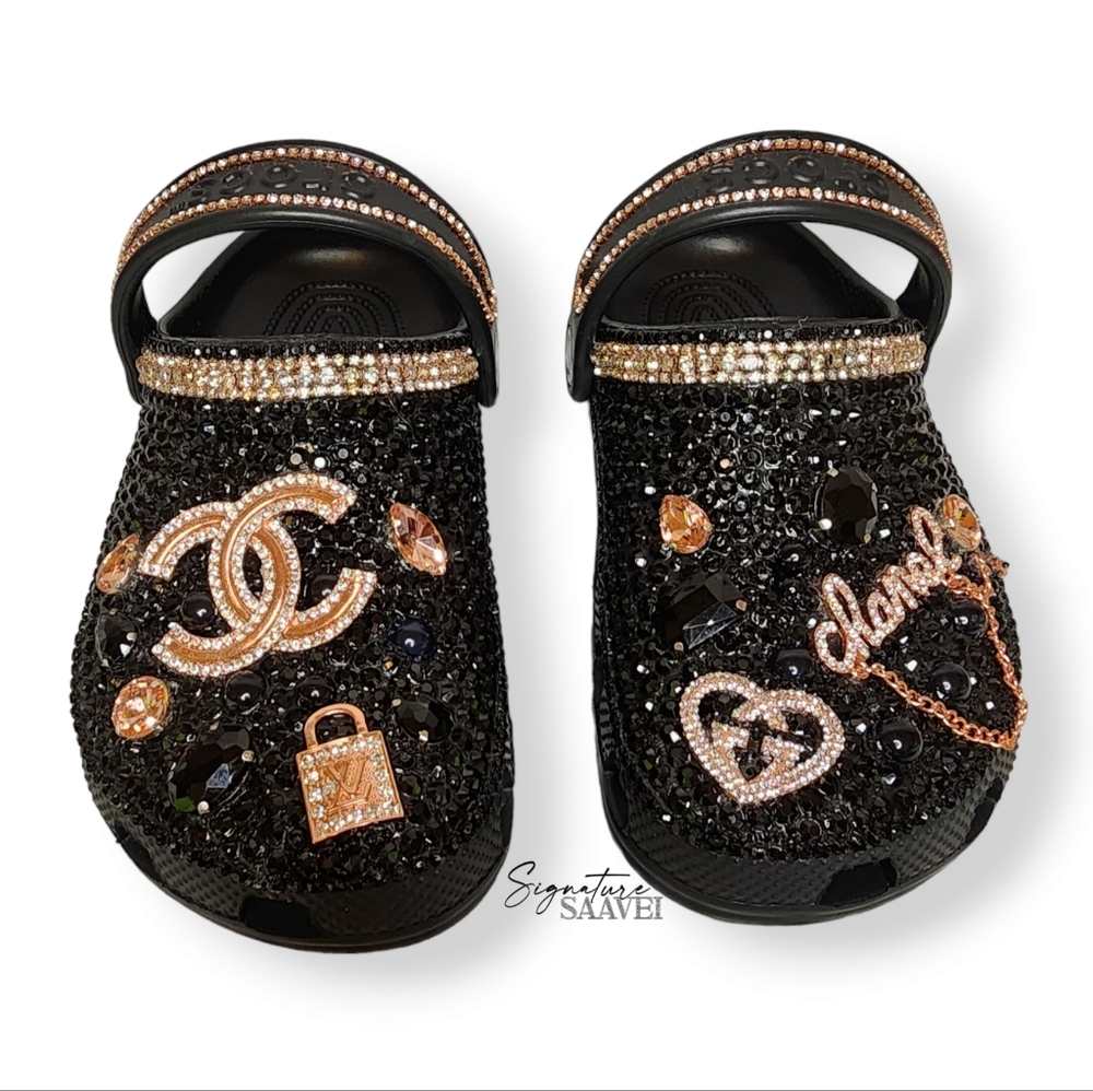 BRAND NEW Signature 'RoseGold' Crocs (Junior Size J1)